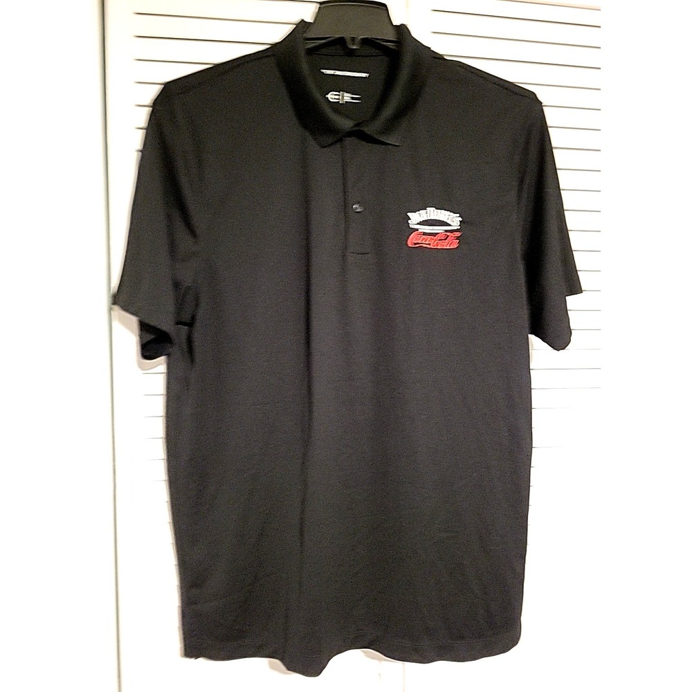 Jack Daniel's Coca‑Cola Port Authority Men's‎ Polo Shirt Black XL Logo